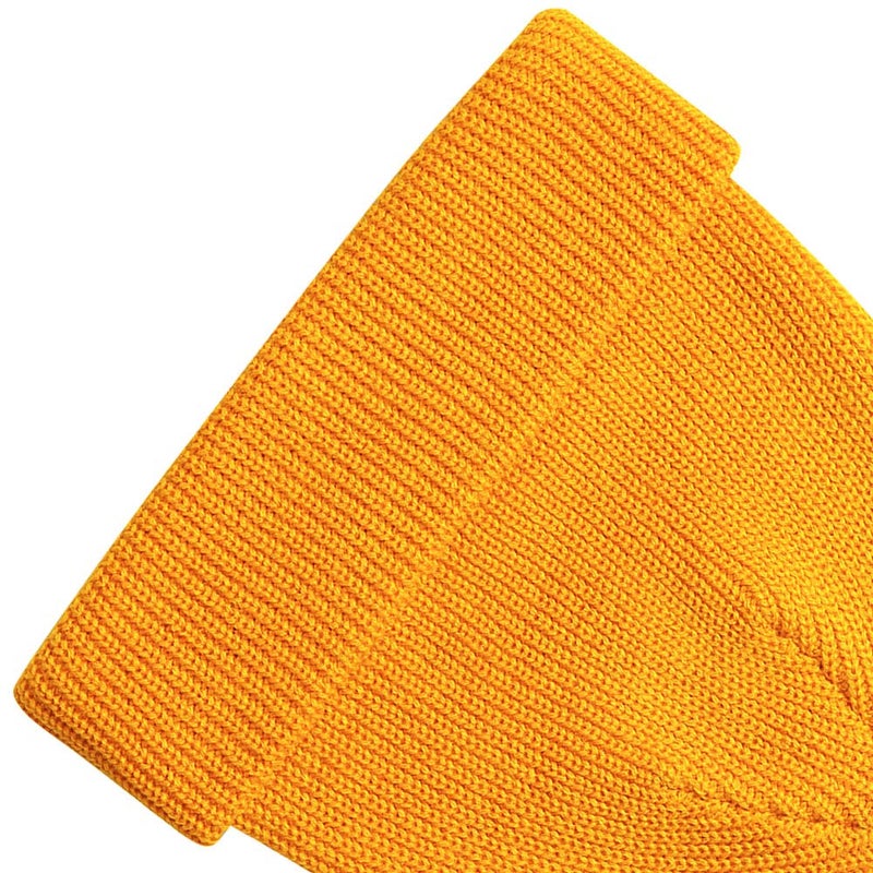 MaxNova Mustard Yellow Beanie Hat for Women and Men - Winter Warm Knit Hats Plain Thick Skull Cap (Mustard Yellow) - Image 4